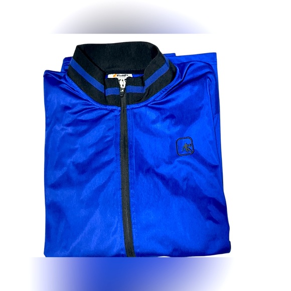 AND1 Mens Blue and Black Colorblock Track Jacket - Picture 10 of 10